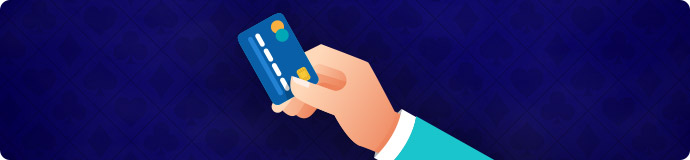 Hand holding bank card
